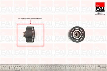 FAI AUTOPARTS Паразитный / Ведущий ролик, зубчатый ремень T9342